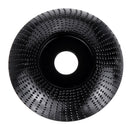 Drillpro Black 85x16/110x22mm Arc Wood Carving Disc Tungsten Carbide Shaping Disc Angle Grinding Wheel Sanding Carving Rotary Tool Abrasive Disc for Angle Grinder