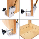 Aluminum Alloy Pocket Hole Jig Metal Drill Guide with Woodworking Clamp and 9.5mm Drill Bit Kit Pocket Screws