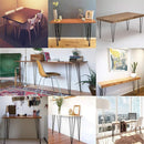 4pcs/Set Hairpin Metal Bar Table Legs 8/12/16/28 Inch DIY Coffee Desk Sofa Chair Folding Table