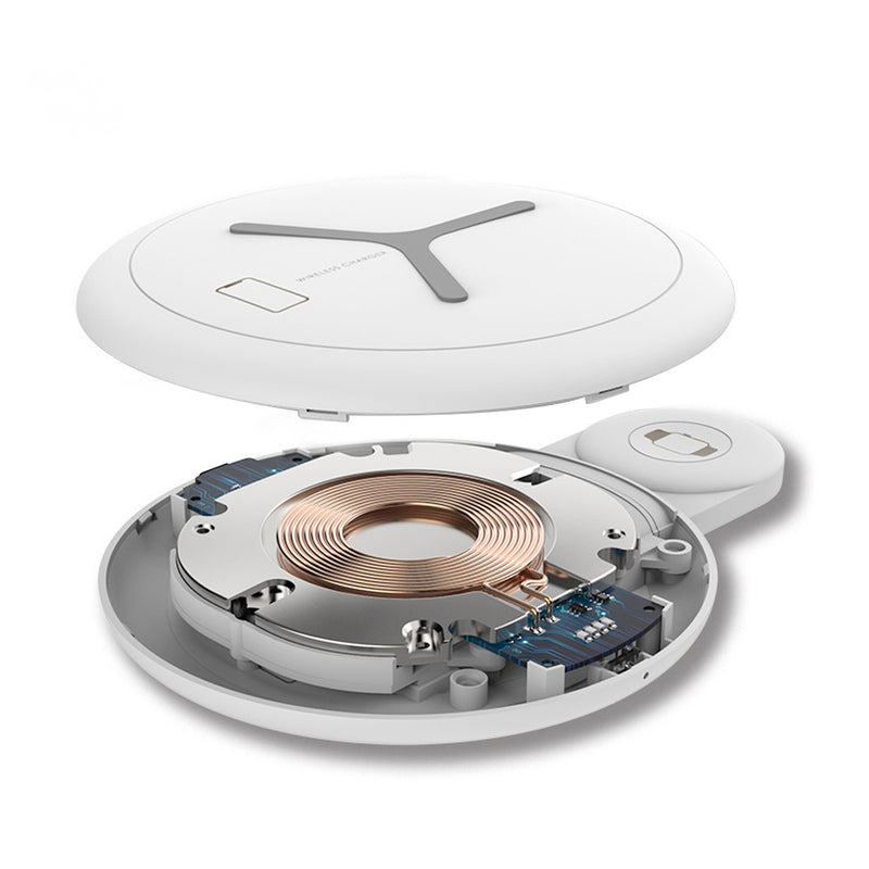 FLOVEME 10W 2 IN 1 Fast Charging Wireless Charger For iPhone X XR XS Max iWatch Xiaomi Mi9 S9 Note S10 S10+