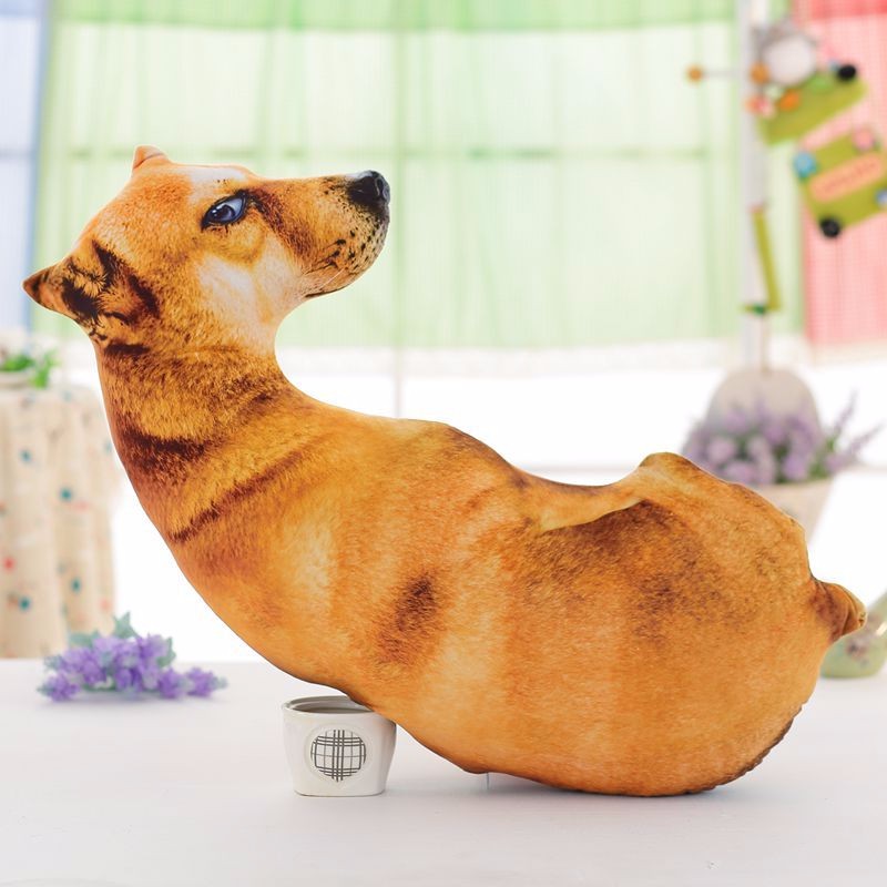 Honana WX-555 3D Simulation Animal Pillow Plush Printed Samoyed Husky Dog Tiger Cute Pillow Cushion