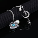 Brooch Alloy Scarf Clip Pin Women Jewelry Allah Evil Eye Islam 43.5 cm
