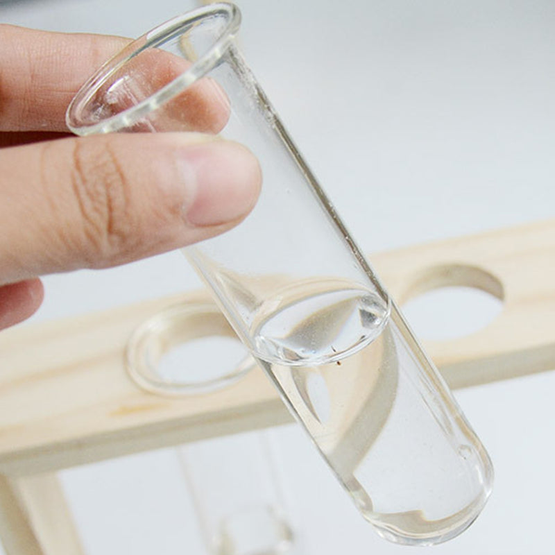 Wooden Test Tube Rack Flower Arrangement Hydroponic Plant Decorations