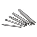 Drillpro 5pcs M5-M12 Damaged Tap Extractor Alloy Screw Tap Remover