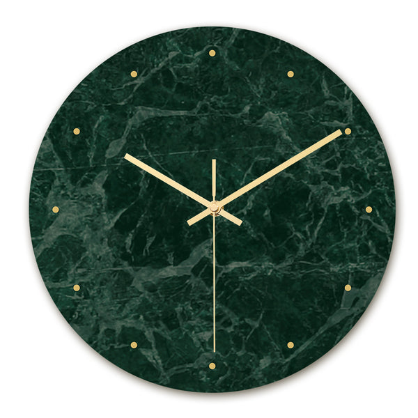 Loskii CC004 Creative Marble Pattern Wall Clock Mute Wall Clock Quartz Wall Clock For Home Office Decorations