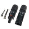Excellway 5 Pairs PV Solar Panel Cable MC4 Connectors Male & Female Waterproof IP67 for Photovoltaic Solar System