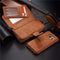 BRG Universal Removable Functional Wallet Case PU HandBag Zipper Cover for Samsung Galaxy S7
