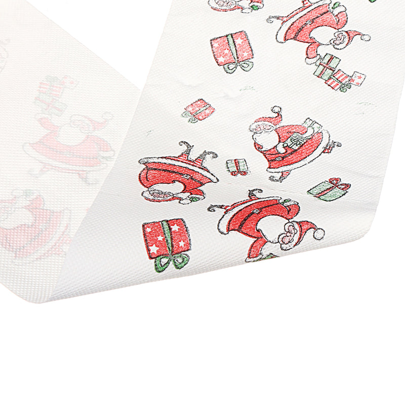 Santa Claus Printed Merry Christmas Toilet Paper Tissue Table Room Decor Ornament Crafts Decorations
