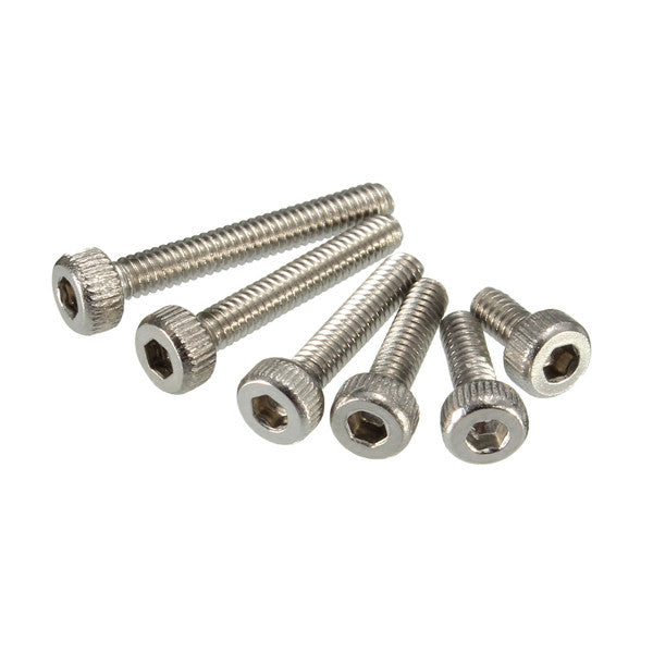 Suleve M2SS1 M2 Stainless Hex Socket Cap Head Screws Allen bolt Nut Assortment Kit 180pcs