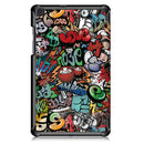 Printing Tri-Fold Tablet Case for Samsung Tab A 8.0 2019 - Doodle