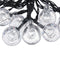 6m 30LED Waterproof Solar Powered Light String Retro Crystal Ball Bulb String Decor Lamp
