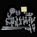 Bachelorette Game Kama Sutra DIY Adult Room Decorative Giant Wall Clock Sex Love Position Frameless Large Wall Clock Art