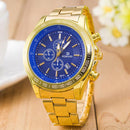 RQMAND Casual Calendar Alloy Band Life Waterproof Men Quartz Wrist Watch