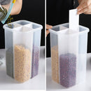 Food Storage Box Compartment Snack Removable Plastic Container Kitchen Case