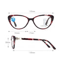 Tortoiseshell Red Reading Glasses Far And Near Dual Purpose Fshion Anti Blue Light Resin Presbyopic Glasses Progressive Multi Focus Intelligent Presbyopic Glasses