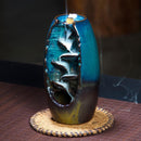 Incense Burner Backflow Incense Ceramic Crafts Incense Ddiffuser Home Office Mountain River Handicraft Incense Holder
