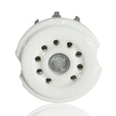 4pcs Gold 9pin Ceramic Vacuum Tube Socket Gilded Mount Valve Base Replacement Accessories For 12AX7 12AU7