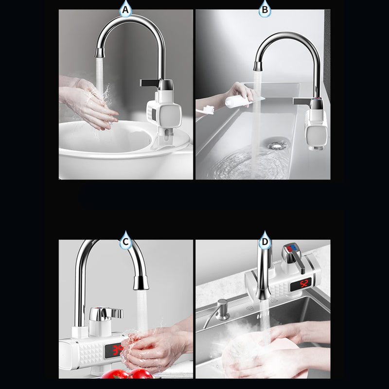 3000W 220V Electric Faucet Instant Tap Heater Rapid Heat Hot Water With Display