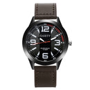 GAIETY G002 Fashionable Black Case Men Wrist Watch Business Style Quartz Watch