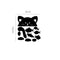 Honana DX-139 Fluorescent Glow Cat Thinking Fish Switch Wall Sticker Home Bedroom Decor
