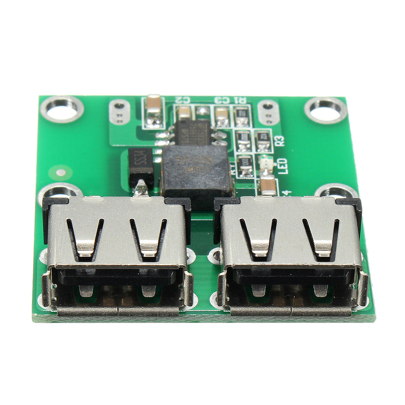 Dual USB Output 6-24V To 5.2V 3A DC-DC Step Down Power Charger Module Converter