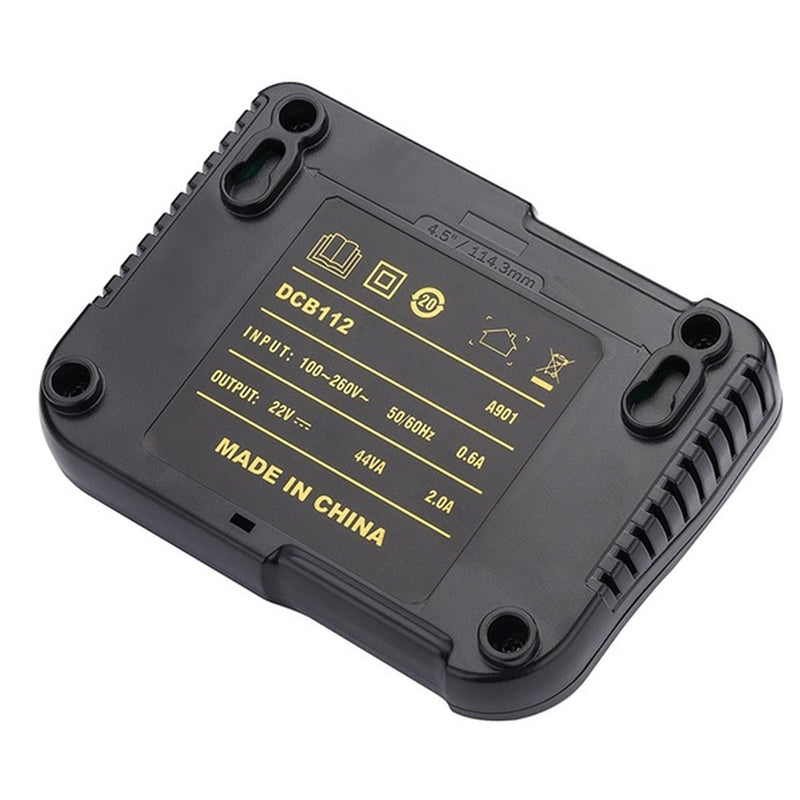 DCB112 100-260V Li-ion Battery Charger For Dewalt 10.8V/14.4V/18V/20V Li-ion Battery