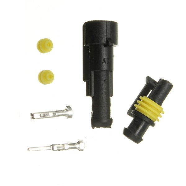 1 Pin Way Sealed Waterproof Electrical Wire Auto Connector Plug Car Part Truck