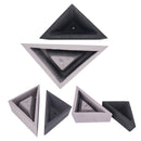 Silicone Flower Pot Mold Triangle Geometric Craft Succulent Plant Concrete Mould