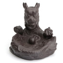 Dragon Fish Backflow Tower Burner Holder Ceramic With 10Pcs Cone Incense Decor