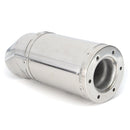 55mm Motorcycle Elbow Exhaust Pipe Muffler Piping Tip Stainless Steel