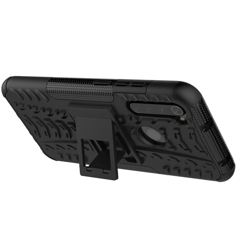 Bakeey 2 in 1 Armor Shockproof Non-slip with Bracket Stand Protective Case for Xiaomi Redmi Note 8