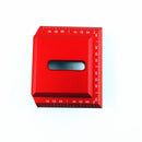 Aluminum Alloy 2-1/2 Inch 90 Degree Saddle Square L Shape Right Angle Marking Ruler Woodworking Scribe Ruler Positioning Measuring Ruler
