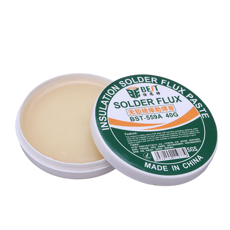 BEST BST-559A 40g Insulation Solder Paste Flux BGA PCB IC Parts Welding Soldering Gel Tool