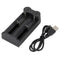Alonefire C2 3.7V 2 Slot Battery Charger Universal Smart Chargering for Rechargeable Batteries Li-ion 18650 26650 14500