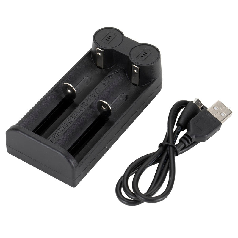 Alonefire C2 3.7V 2 Slot Battery Charger Universal Smart Chargering for Rechargeable Batteries Li-ion 18650 26650 14500