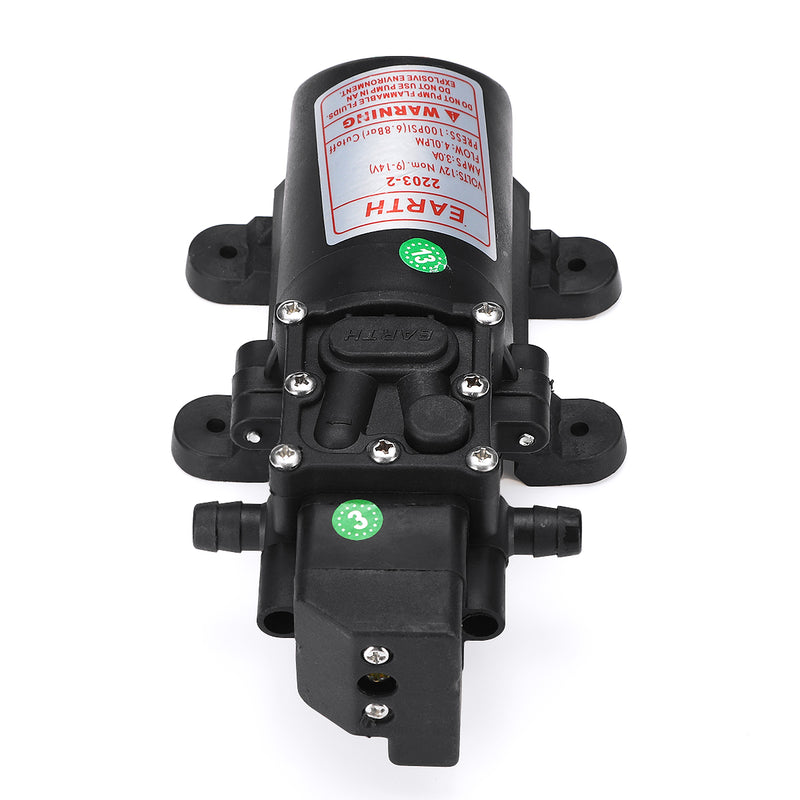 DC12V Micro Diaphragm Pump 100PSI Intelligent Water Pump 4L Reflux Diaphragm Pump