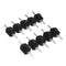 Excellway 10Pcs 1A 30V DC 250V Black Latching On Off Mini Push Button Switch