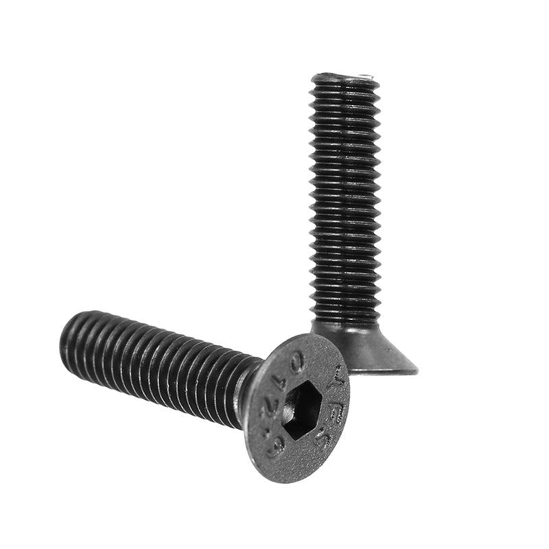 Suleve M3ASH4 10pcs M3 Hex Countersunk Flat Head Screws Alloy Steel Titanium Plated 12.9 Grade