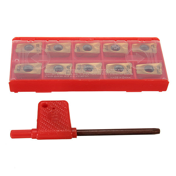 10pcs APMT1604PDER M2 VP15TF Carbide Inserts 25R0.8 Cutters For Indexable Milling Tools