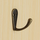 4pcs Vintage Zinc Alloy Mini Robe Hat Coat Clothes Towel Single Hanger Hooks Bath Wall Door