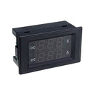 DC 300V 50A Digital Voltmeter Ammeter DC VOLT AMP Tester Gauge With Red and Green Led No Shunt With Back Cover 0.39 "LED