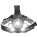 XANES 2408 1600LM Bicycle Headlamp 4 Switch Modes T6+4XPE White Light  Mechanical Zoom Lightlamp