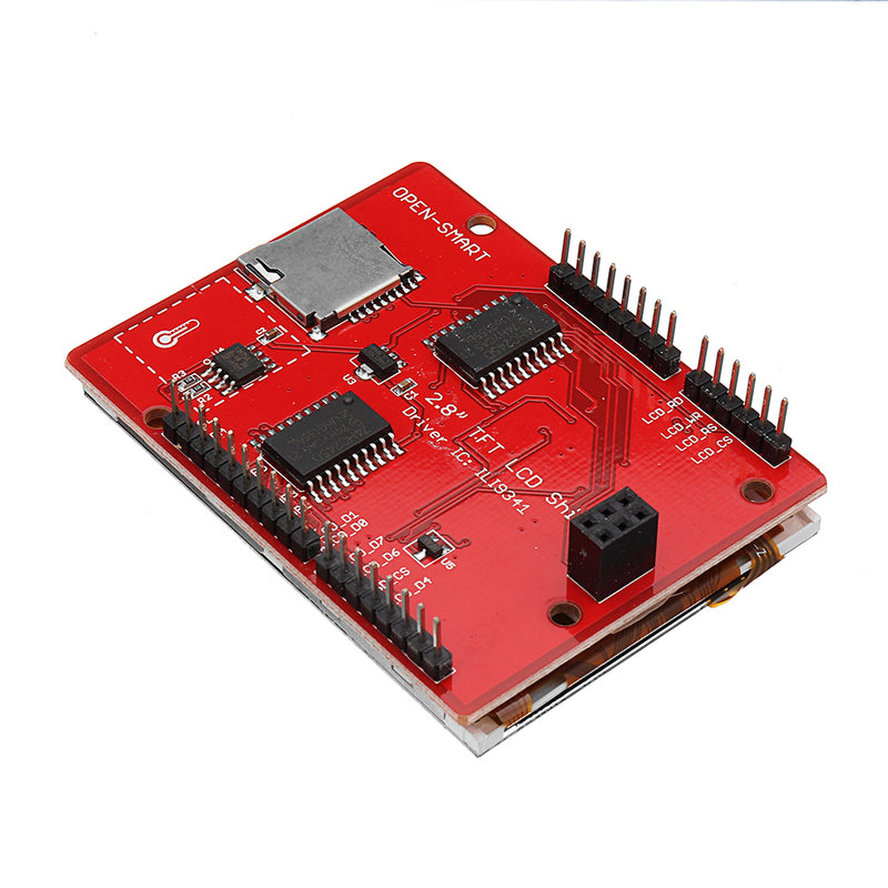 OPEN-SMART 2.8 Inch TFT RM68090 Touch LCD Screen Display Shield On Board Temperature Sensor