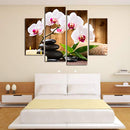 Miico Hand Painted Four Combination Decorative Paintings Four Flowers Wall Art For Home Decoration