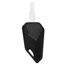 Universal Black Motorcycle Blank Key Foldable Accessories Shell Key Cover Uncut Blade