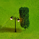 HO OO Scale 5Pcs Mini Street Light Lamp Resin Craft Antique Imitation Fairy Garden Home Miniature DIY Micro Landscape