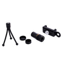 4 in 1 Smartphone Camera Fisheye Universal 9X Telephoto Lens Optical with Tripod for Xiaomi Iphone