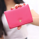 Women Lady Crown Short Mini Money Wallet Fold Bag Coin Purse Card Holder Wallets