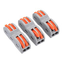 Minleaf 48Pcs Electrical Wiring Household 2PIN Docking Connector Electrical Connectors Wire Terminal Block Universal Electrical Wire Connector