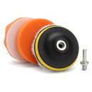 4Pcs/set Gross Polishing Buffing Pad Tool Car Polisher Buffer Drill Adapter Kit